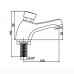 MagiDeal Single Brass Water Delay Self-Closing Basin Sink Washroom Mixer Faucet Tap - B077KMY7CF